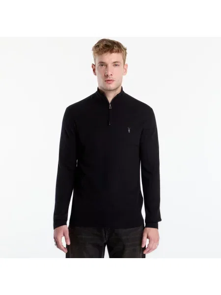 Пуловер AllSaints Kilburn Zip Funnel Black M черно