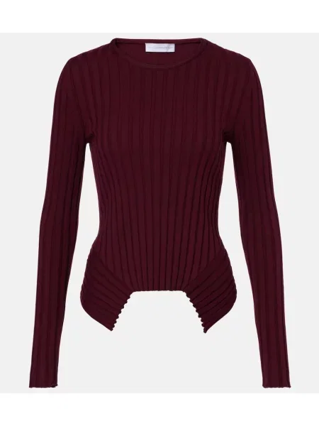 Top Stella Mccartney tricotate bordo