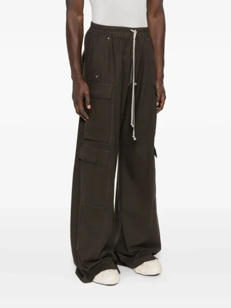 Pantaloni cargo Rick Owens Drkshdw de lână verde