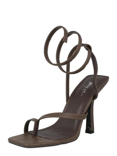 Nasty Gal Flip-flops mokka maro