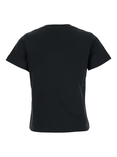 Tricou Moncler cu motiv cu inimi negru