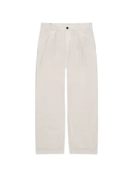 Pantaloni Fortela plisate alb
