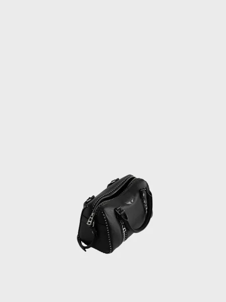 Шкіряна сумка Zadig&voltaire чорна