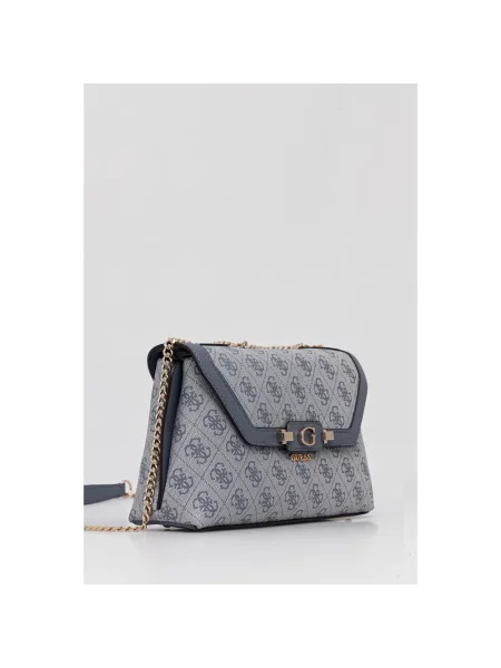 Guess torebka crossbody z imitacji skóry LINDSEY niebieska