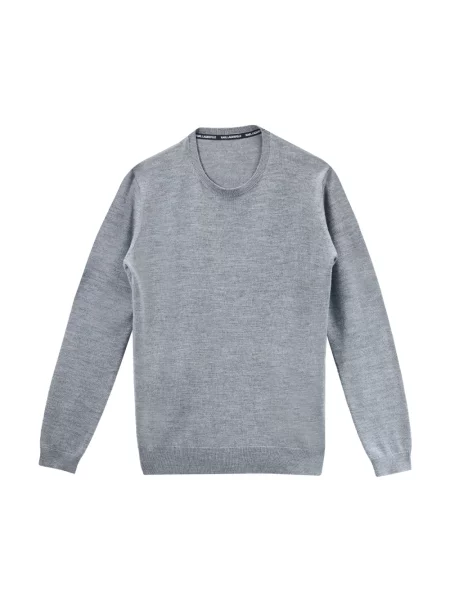 Sweter Karl Lagerfeld wełniany szary