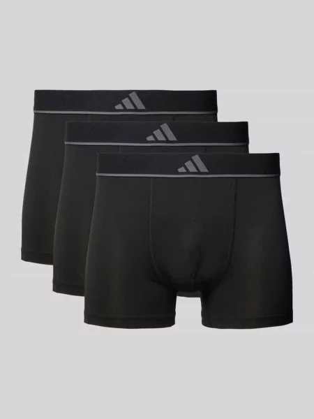 Obcisłe bokserki z elastycznym pasem z logo Adidas Sportswear czarne