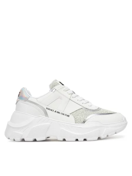 Versace Jeans Couture Buty Kobieta 41 EU Skóra Sneakersy biały