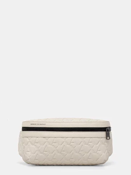 Geantă Armani Exchange din piele bej