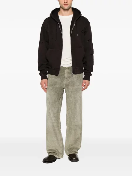 Pantaloni Our Legacy de catifea cord verde