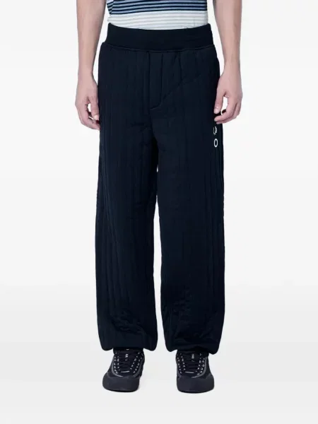 Běžecké prošívaný kalhoty Fred Perry černé