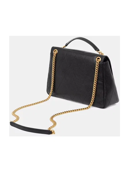 Torebka Tory Burch skórzana pikowana czarna