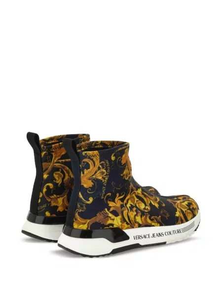 Slip-on маратонки Versace Jeans Couture с принт черно