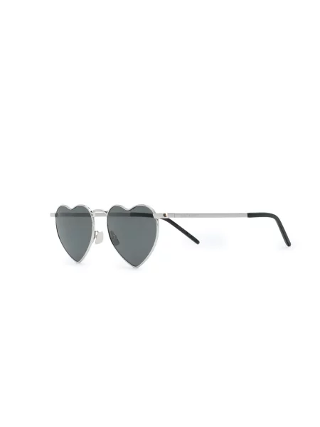 Saulės akiniai Saint Laurent Eyewear su širdelėmis juoda