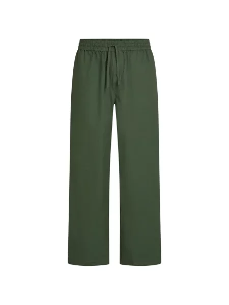Pantaloni Karl Lagerfeld Jeans cu autograf cu cordon verde