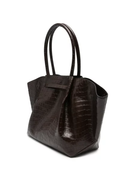 Geantă shopper Demellier maro