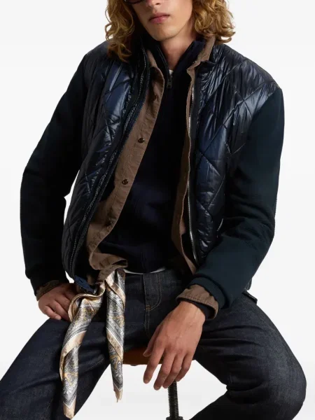 Geacă Woolrich tricotate albastru