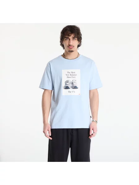 Тениска New Balance Ad T-Shirt Oxford Blue L синьо