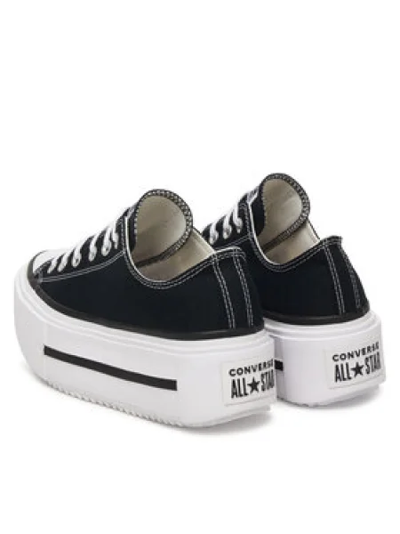 Platform talpú félcipő Converse fekete