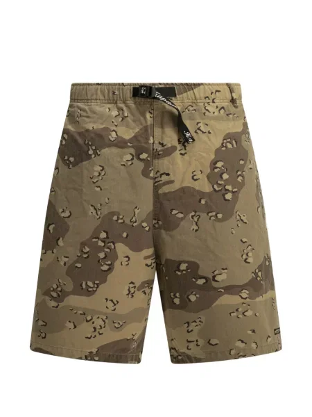 Pantaloni scurți Kapital cu imagine cu model camuflaj maro
