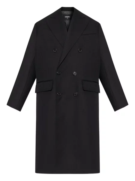 Palton Dsquared2 de lână negru