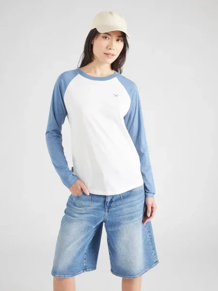 Iriedaily Tricou Flaggy opal alb