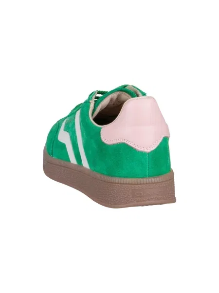 Gant sneakers din piele întoarsă Cuzima verde