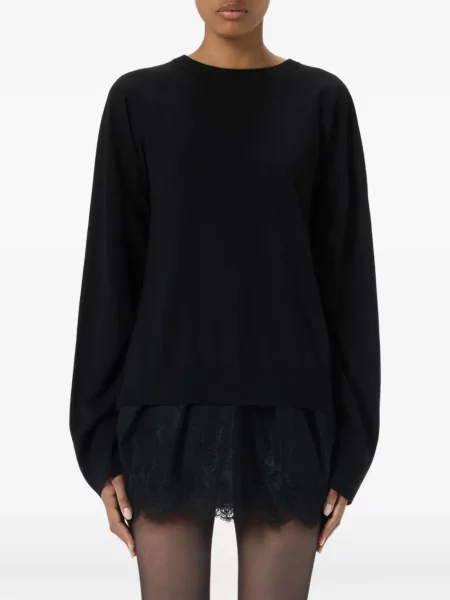 Pulover Blumarine din dantelă negru