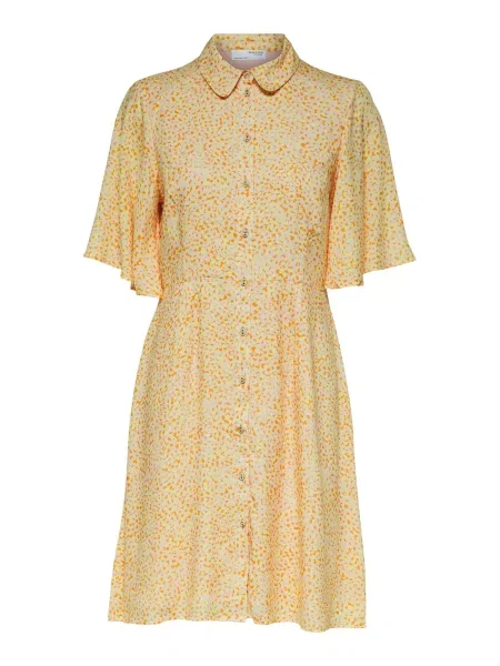 SELECTED FEMME Rochie tip bluză Jalina mov pastel / citron / portocaliu galben