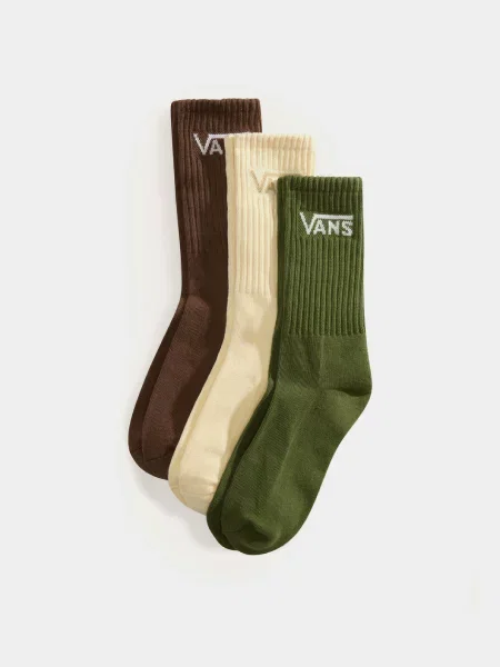 Vans CLASSIC CREW Набір шкарпеток Унісекс Бавовна/поліестер зелений