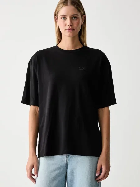 Emporio Armani tricou pentru femei din cu negru