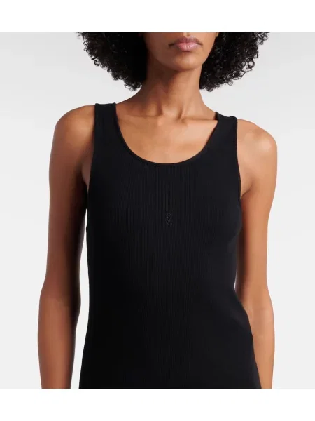 Rochie Saint Laurent din jerseu negru