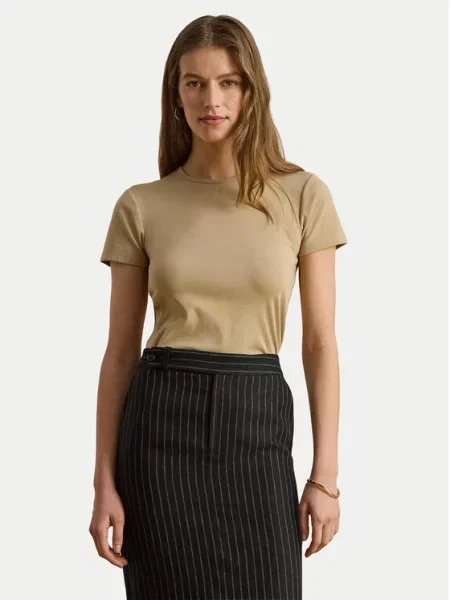 LAUREN RALPH LAUREN Marškinėliai Alli smėlio