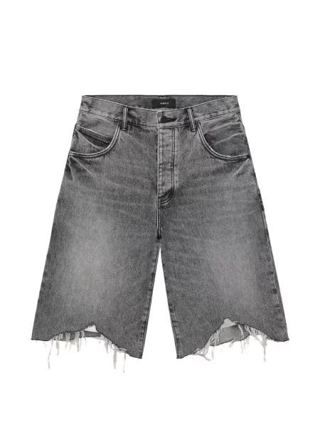 Pantaloni scurți din denim Purple Brand gri
