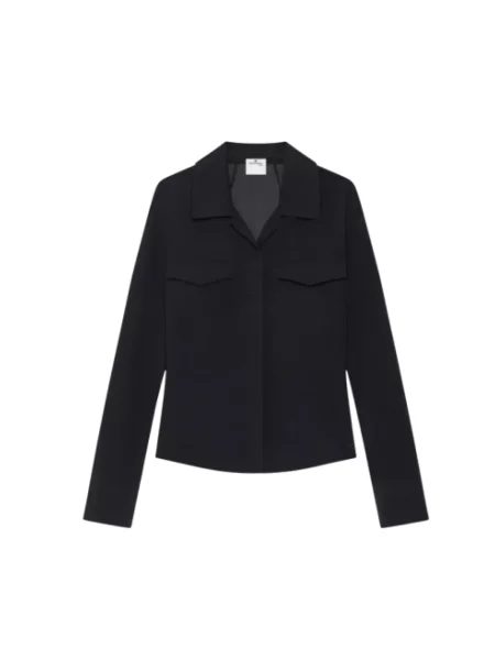 Przezroczysta koszula Courreges czarna