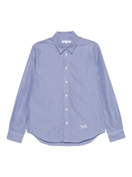 Pruhovaná košile Maison Kitsuné modrá