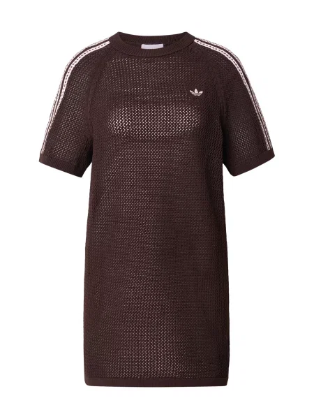 Adidas Rochie tricotată Knitted Crochet maro