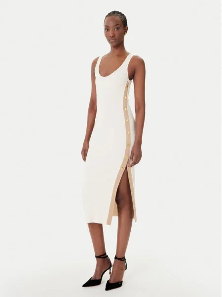 Elisabetta Franchi Rochie tricotată bej
