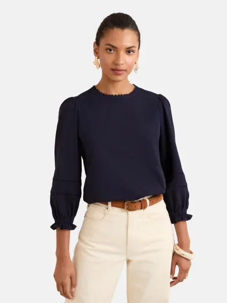 Love & roses Bluză bleumarin