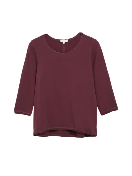 S.Oliver Tricou bordeaux roșu