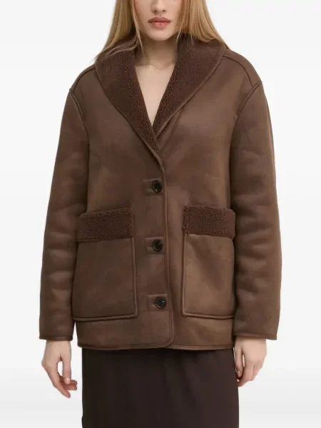 Kurtka Hoss Intropia polarowa brązowa