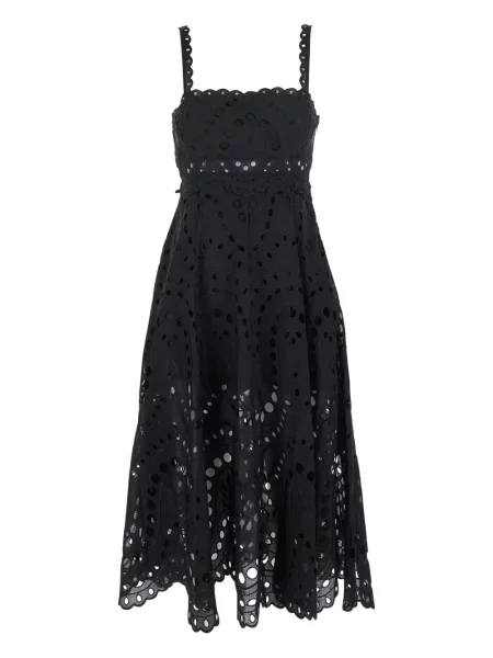 Oblekové maxi maxi šaty Charo Ruiz Ibiza černé