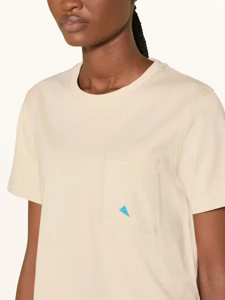 Klättermusen Koszulka Funkcyjna Root Pocket beige beżowa