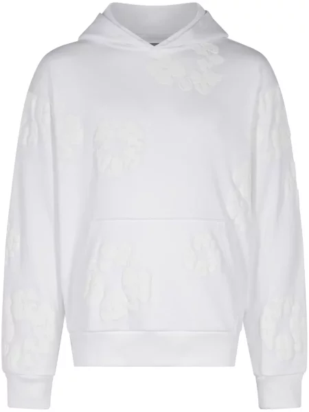 Суичър с качулка Denim Tears с принт бяло