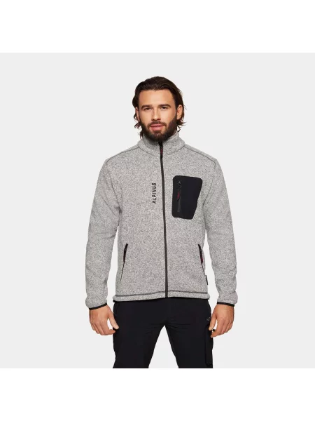 Bluza trekkingowa polarowa Alpinus Svene szara