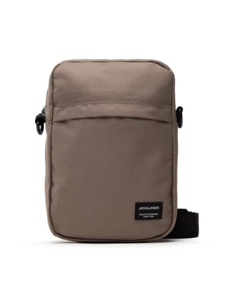 JACK & JONES Torba preko ramena JACJAMIE bež / crna smeđa