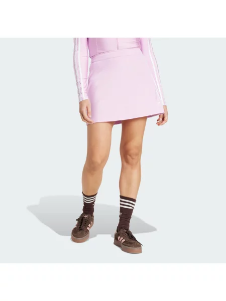 Adidas Originals spódnica fioletowy mini prosta różowa