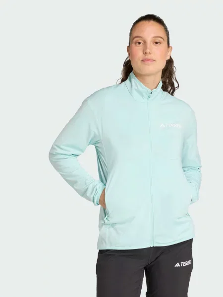 Вітровка adidas фліс бірюзовий