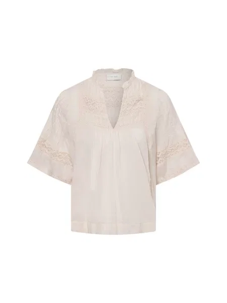 Neo Noir Bluzka Siama Z Koronką beige biała
