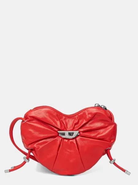 Diesel klasična torbica iz umetnega usnja rdeča