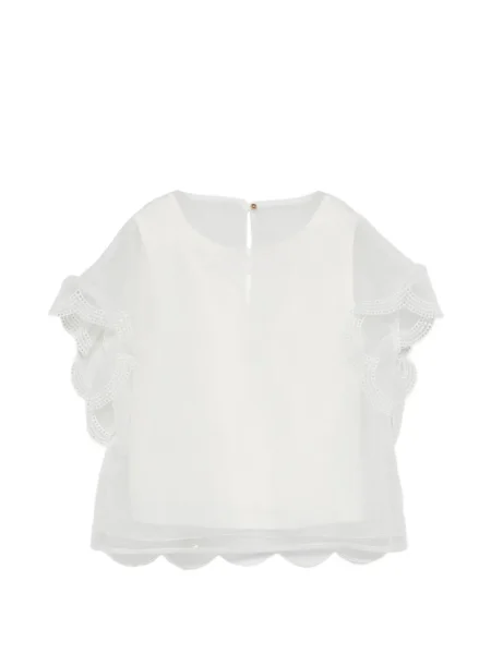 Dětské top Elie Saab bílý